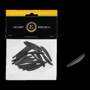 EK Archery R9 Vanes - Pack of 20 1.8" Black