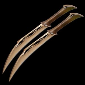 United Cutlery Officially Licensed DESOLATION SMAUG KNIVES OF TAURIEL from The Hobbit