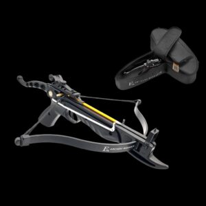 EK Archery Cobra Aluminium Pistol Crossbow Black - 80lbs With Carry Case