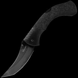 Cold Steel 60 Series Black Sable Lockback Knife - Black Carbon Fiber