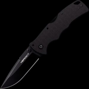 Cold Steel Verdict AUS10A Spear Point Black DLC Finish Black G-10 Handle